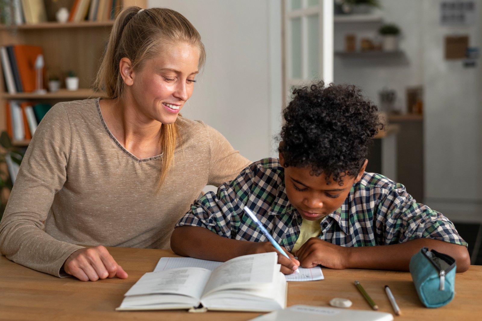 BrightPath advisor supporting a child with an initial assessment activity